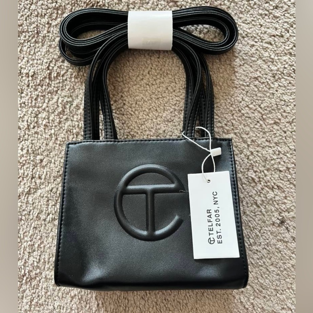 TELFAR | SMALL BLACK SHOPPING BAG